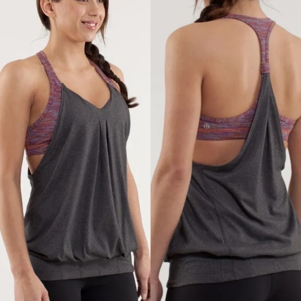 Lululemon practice freely racerback tank top size 6